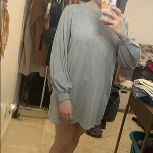 Long sleeve jersey knit dress